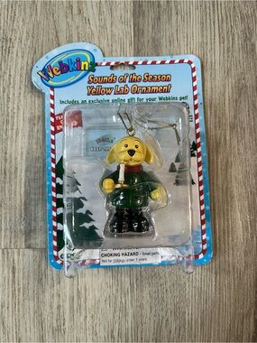 Ganz Webkinz Sounds of the Season Yellow Lab Christmas Ornament NIB 2008 code